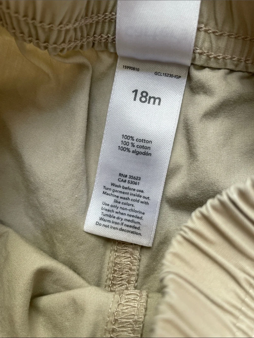 Carter’s cotton shorts size 18 months